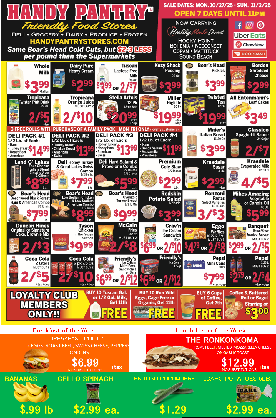 Handy Pantry sales flier