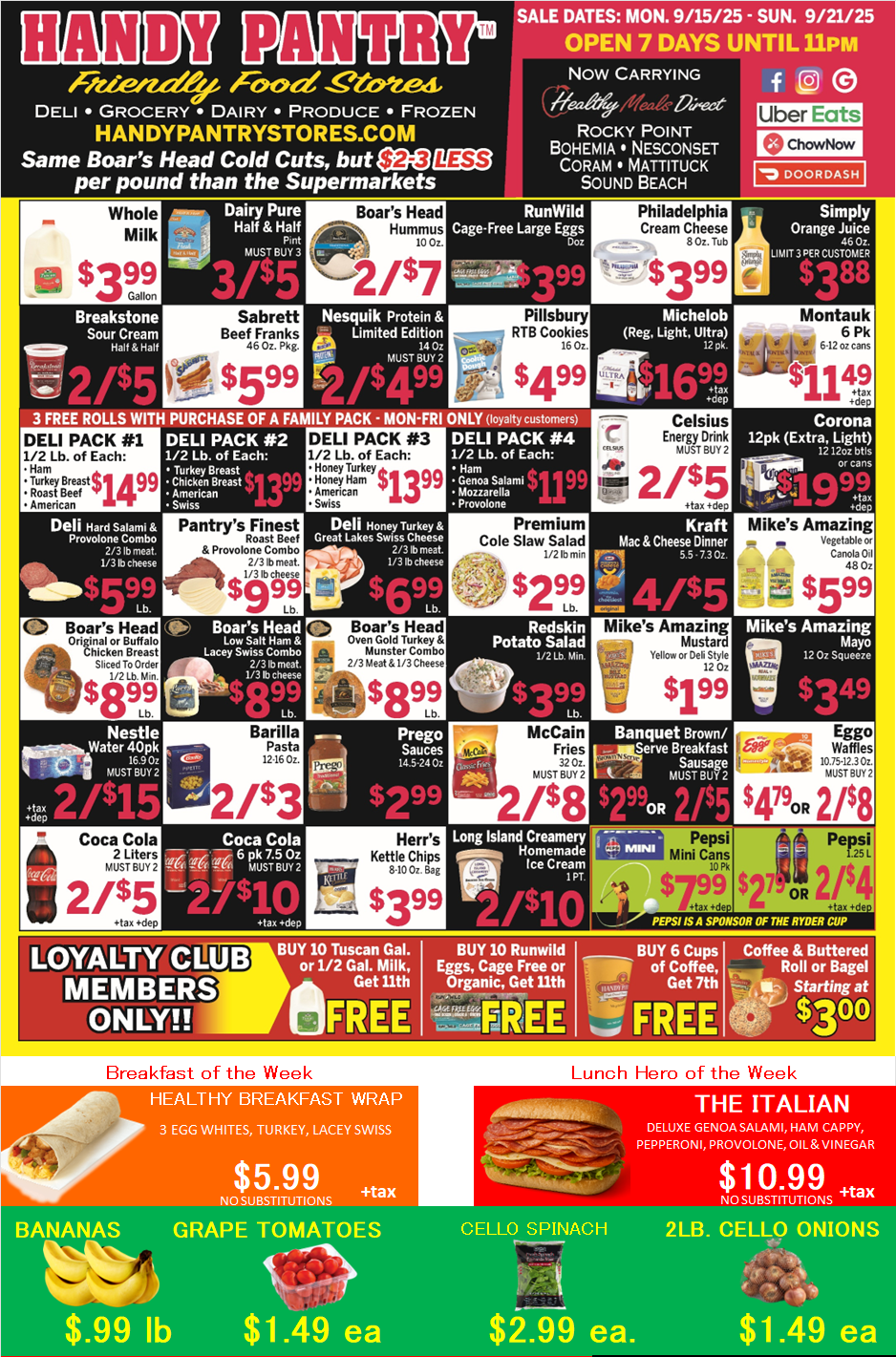 Handy Pantry sales flier