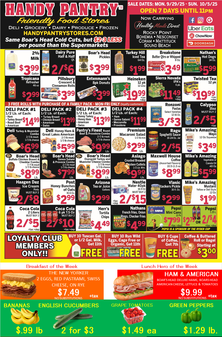 Handy Pantry sales flier