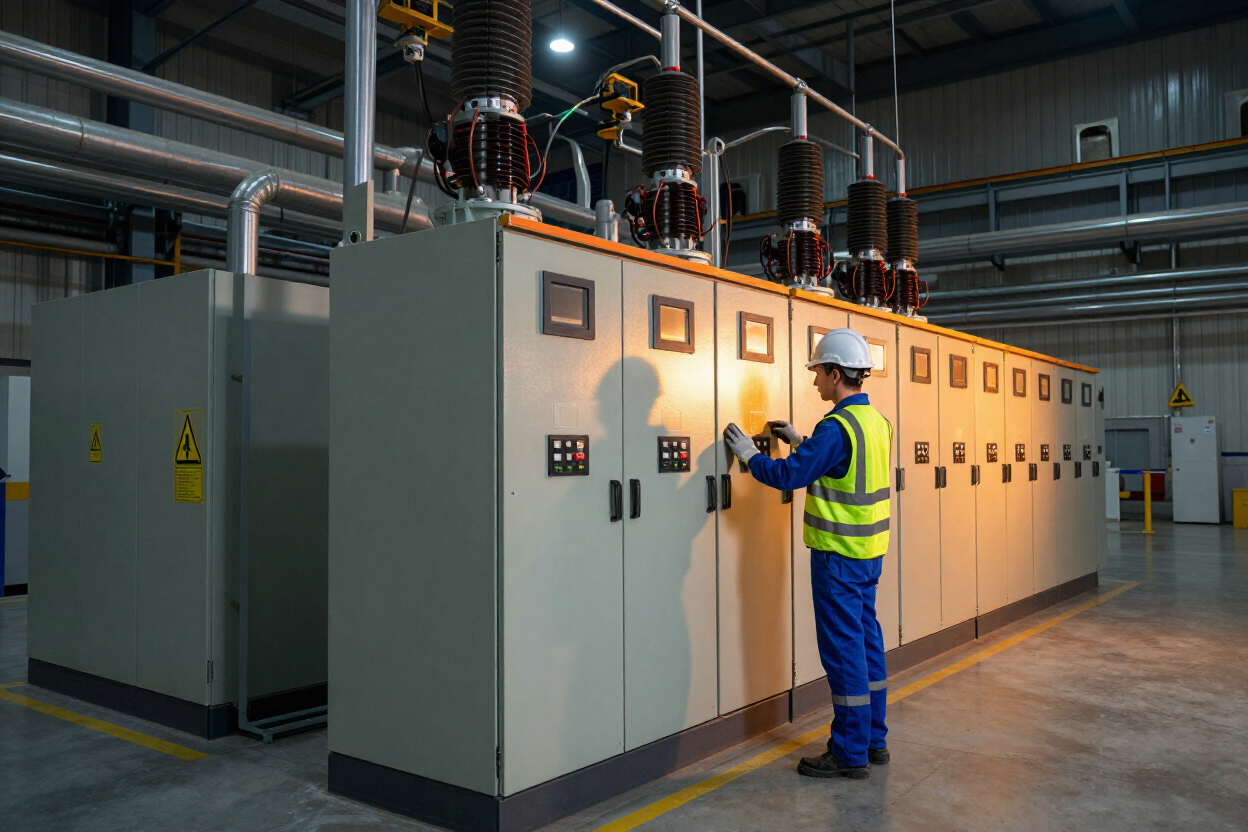 Instalación eléctrica industrial profesional