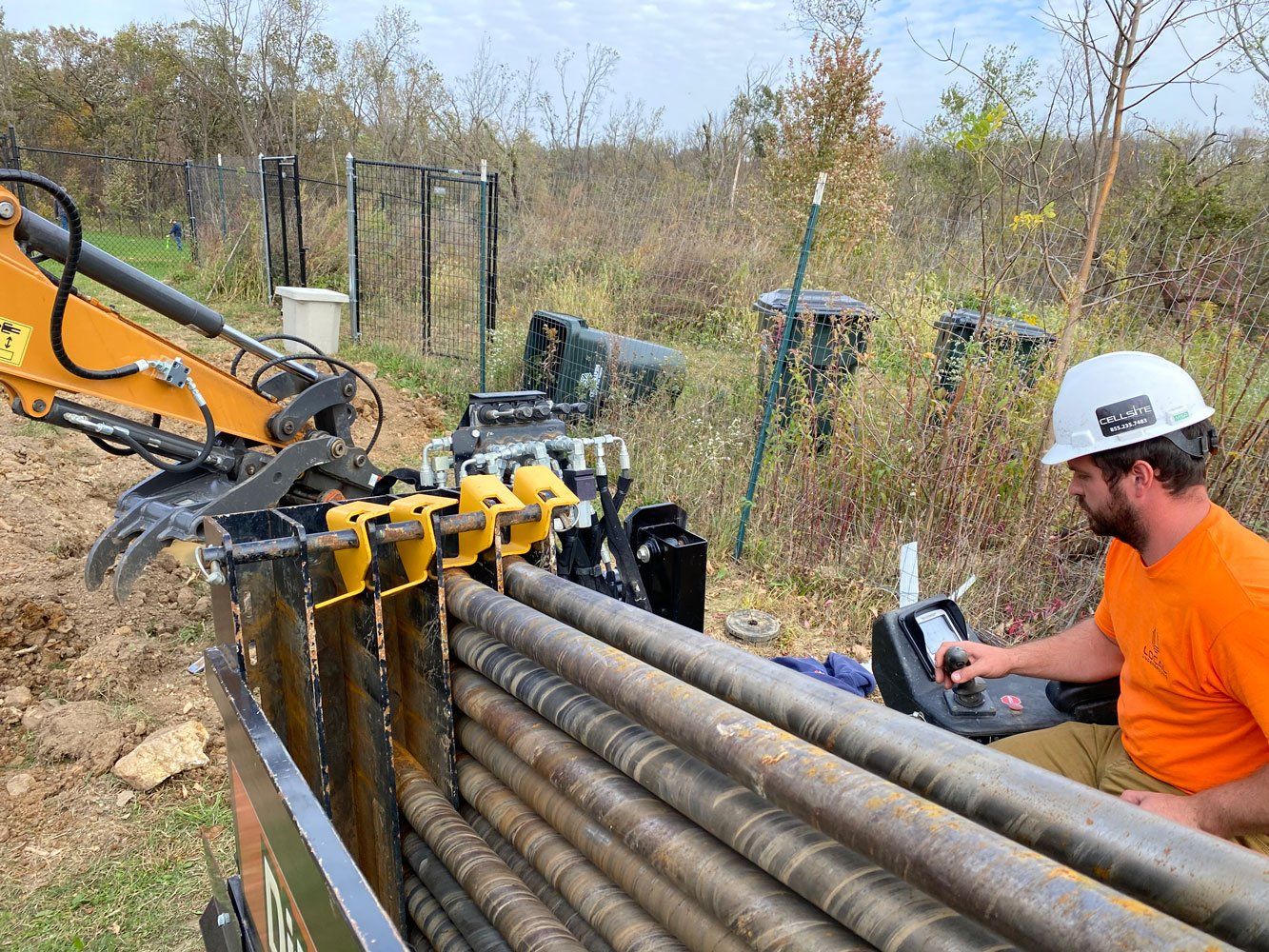 Man Using Excavation — Center Point, IA — Local Underground Man Using Excavation — Center Point, IA — Local Underground