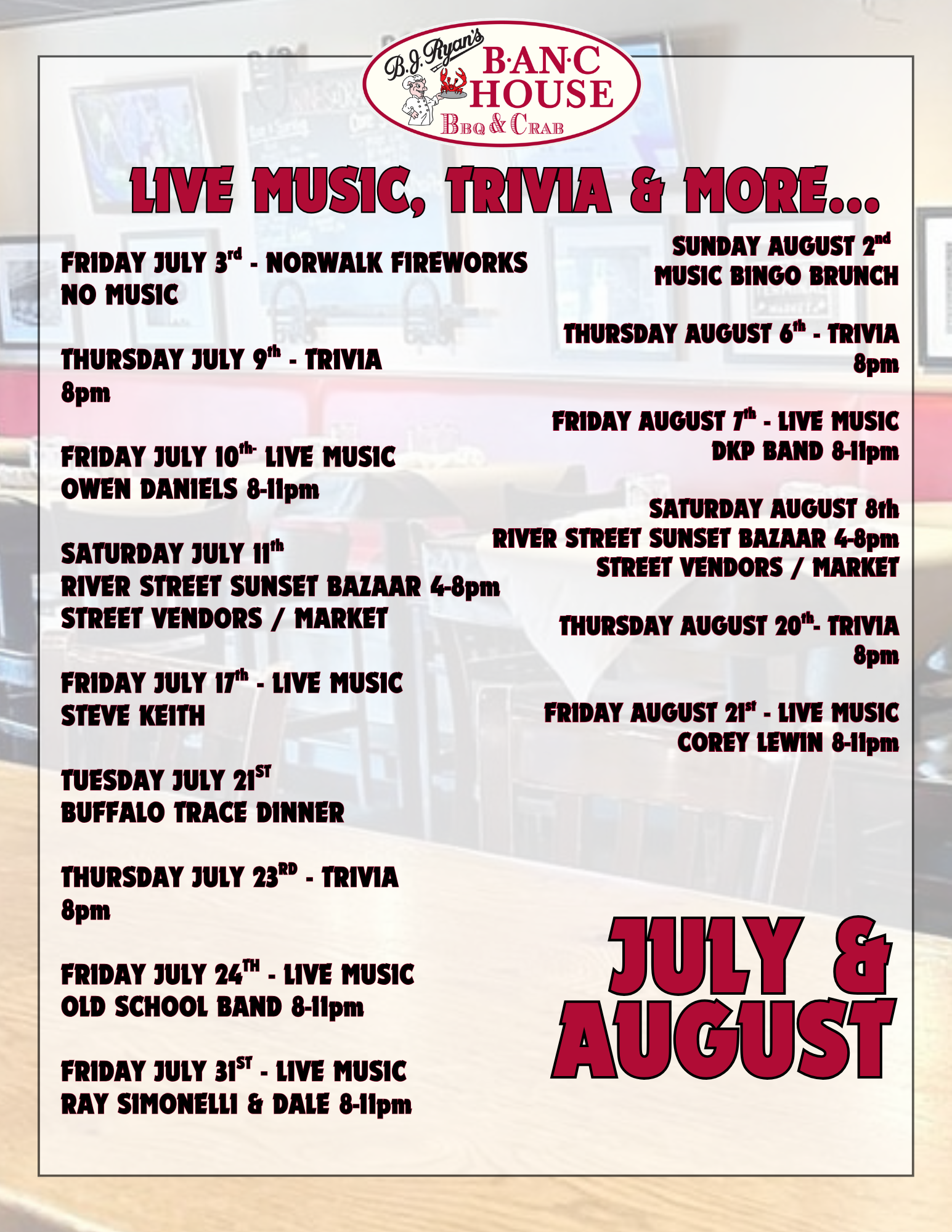 An event flyer for 