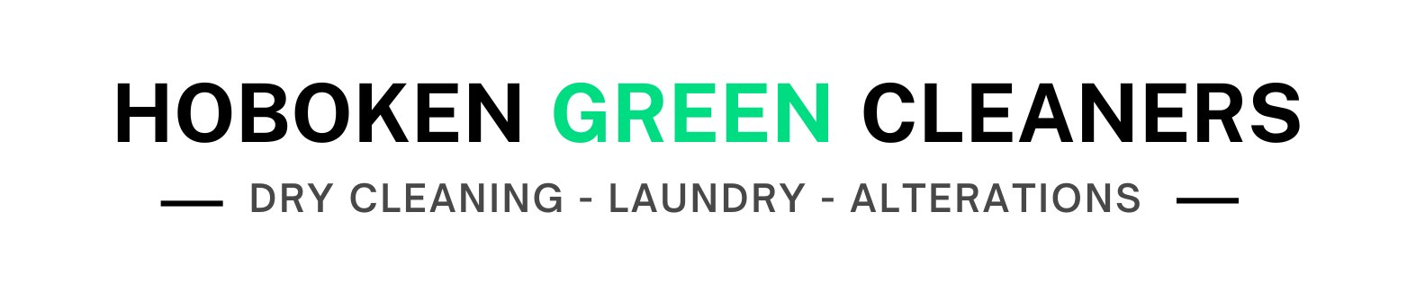 Hoboken Green Cleaners logo. Green text 