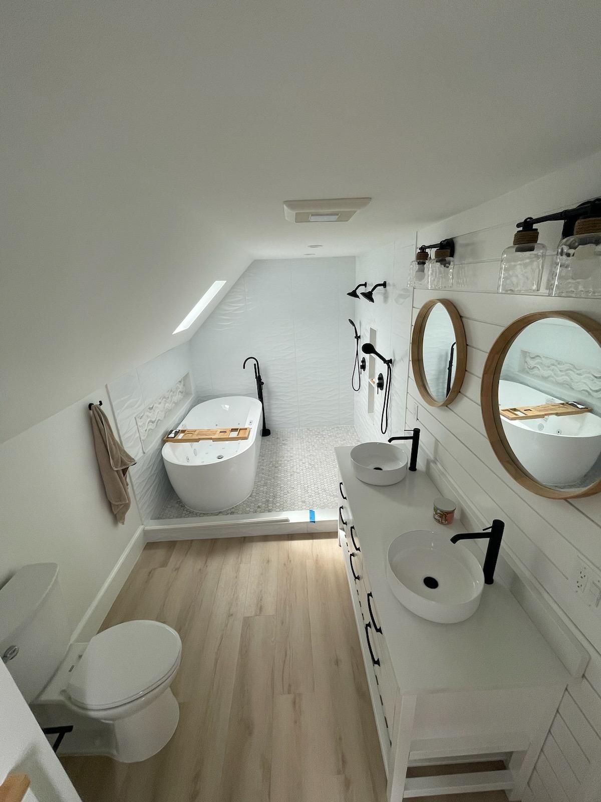 A Bathroom remodeling job in Winthrop