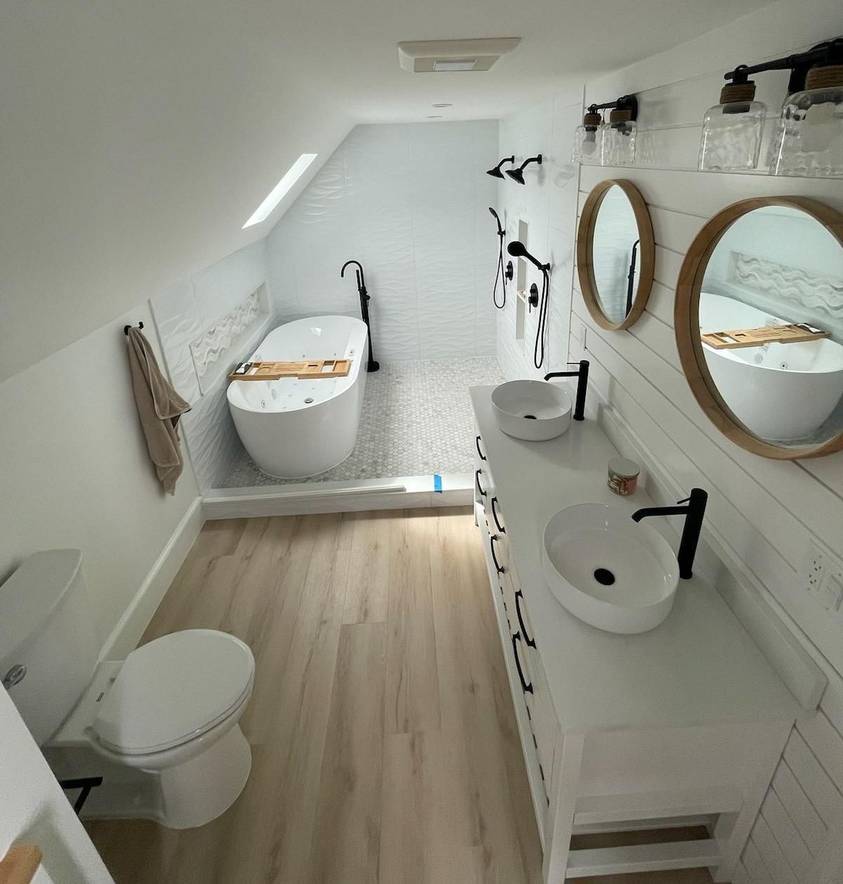 A Bathroom remodeling job in Winthrop