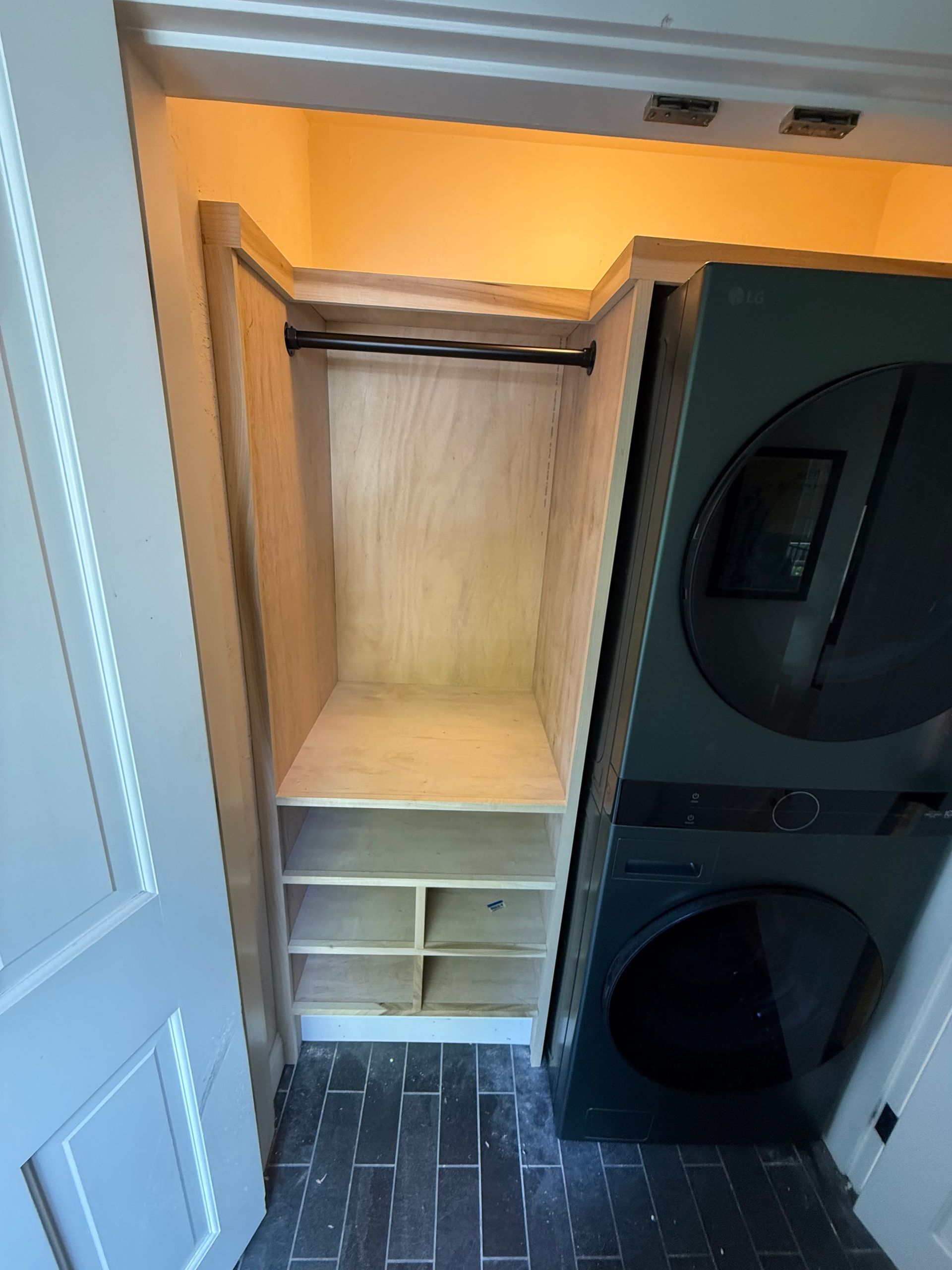 Custom Laundry Closet Storage in Winchester, MA​