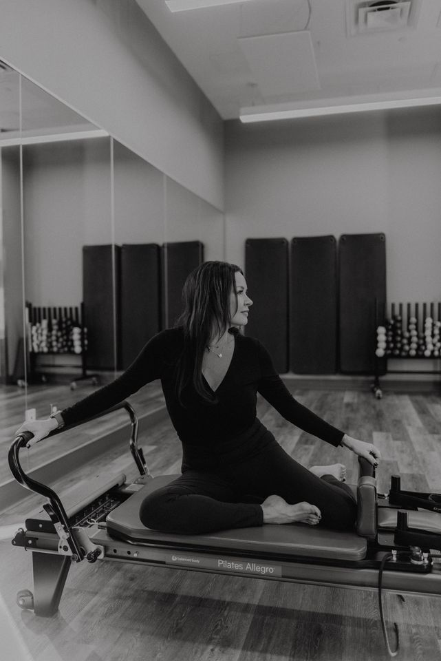 Denise Strenger on a Pilates Reformer