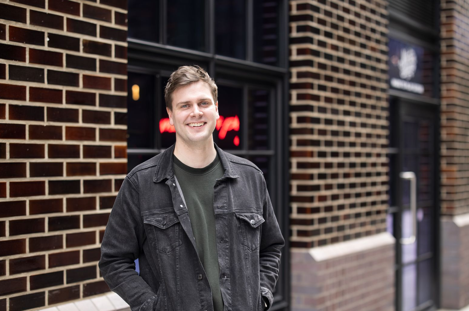 Darryl smiling outside KitchenJam Canary wharf