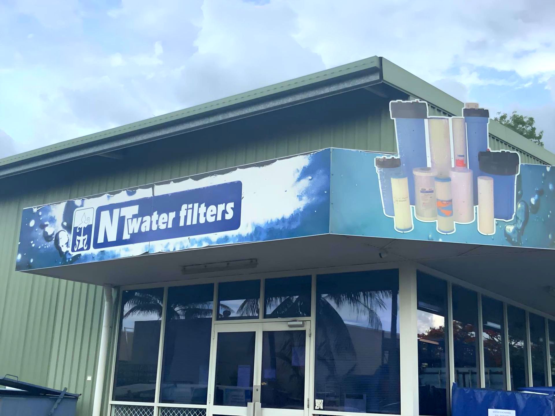 A Building With a Sign That Says Nt Water Filters — NT Water Filters In Winnellie, NT