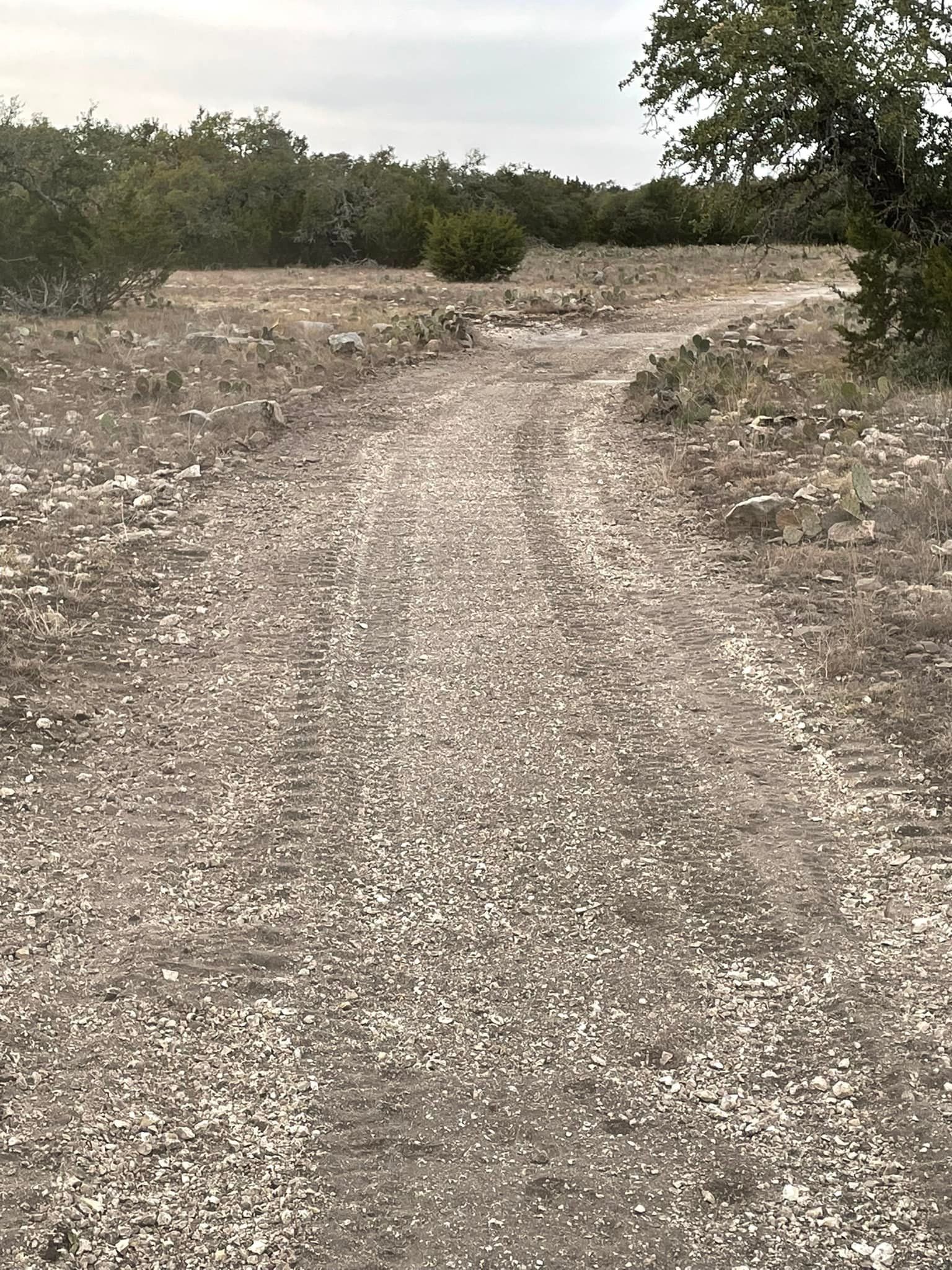 Crushing roads in Boerne TX by Langenberg Specialty Services