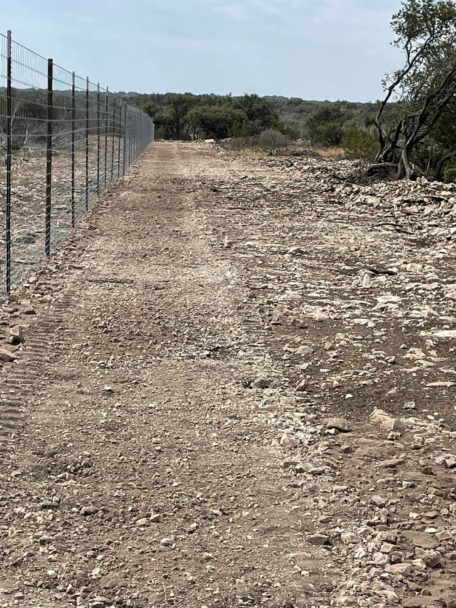 Road clearing in Boerne TX by Langenberg Specialty Services