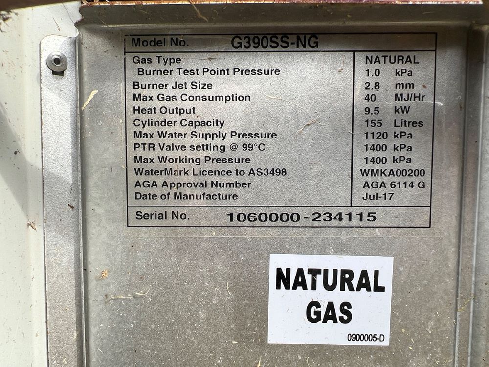 A Label That Says Natural Gas on It — Fig Facility Services in Lara, VIC