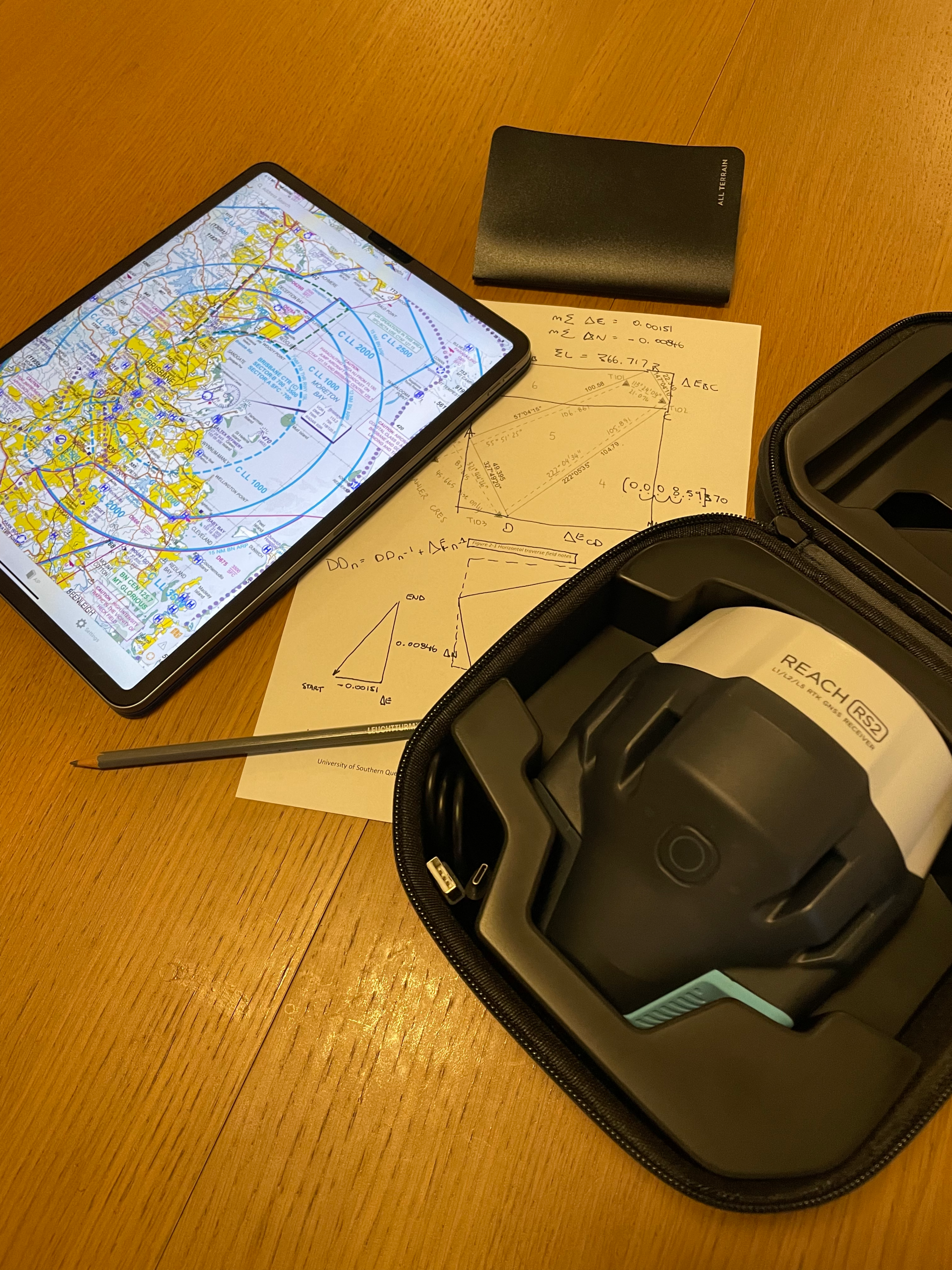 Site planning before taking the drone up for flying