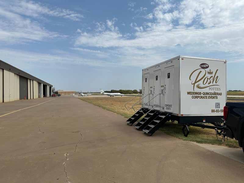 Portable restroom trailer 