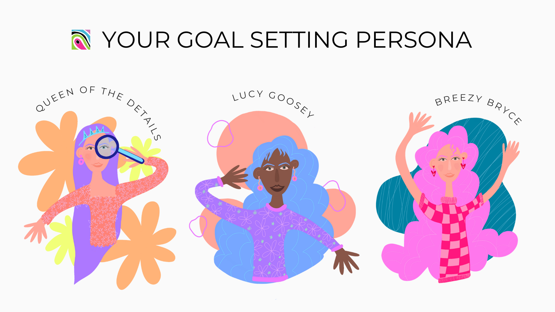 Your goal setting persona - cartoon women