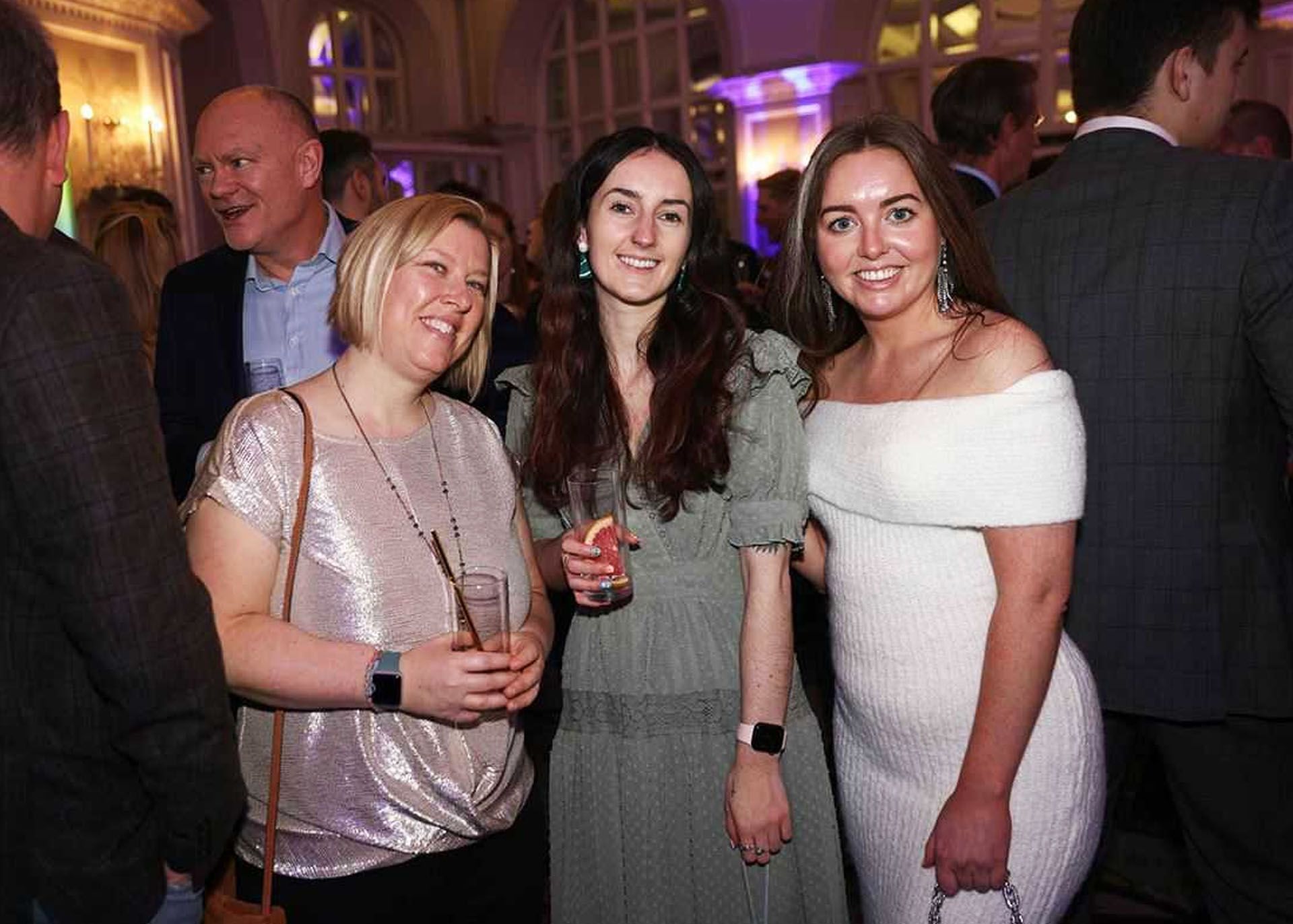 Zoe, Cameron and Kasey at an events ceremony