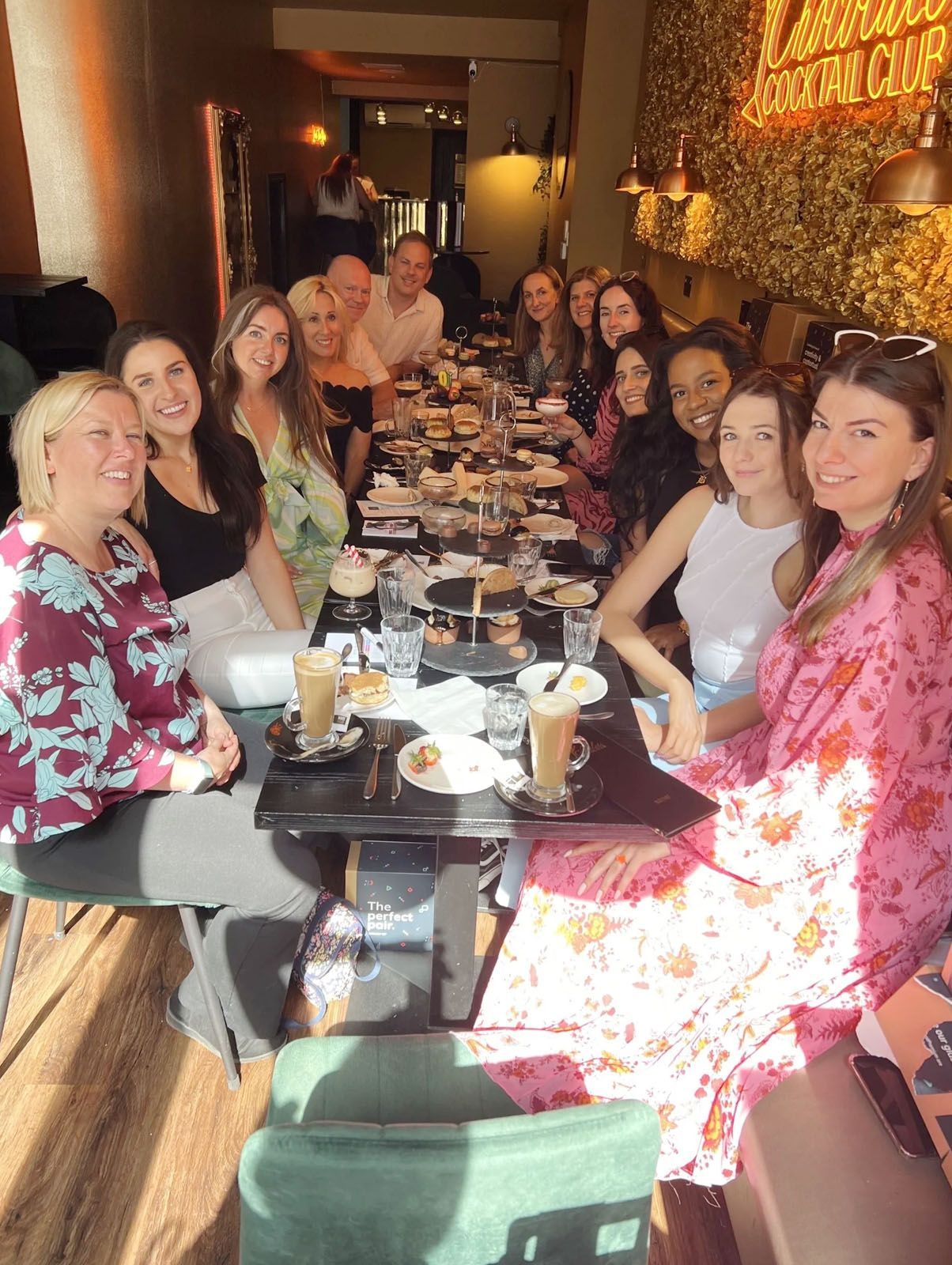 The team at our 10 year anniversary lunch 