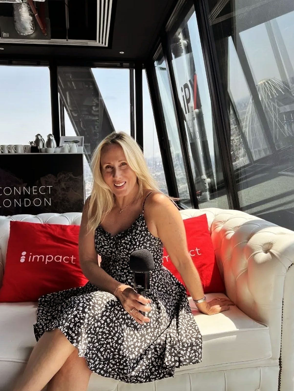 Julia Linehan at an impact.com event