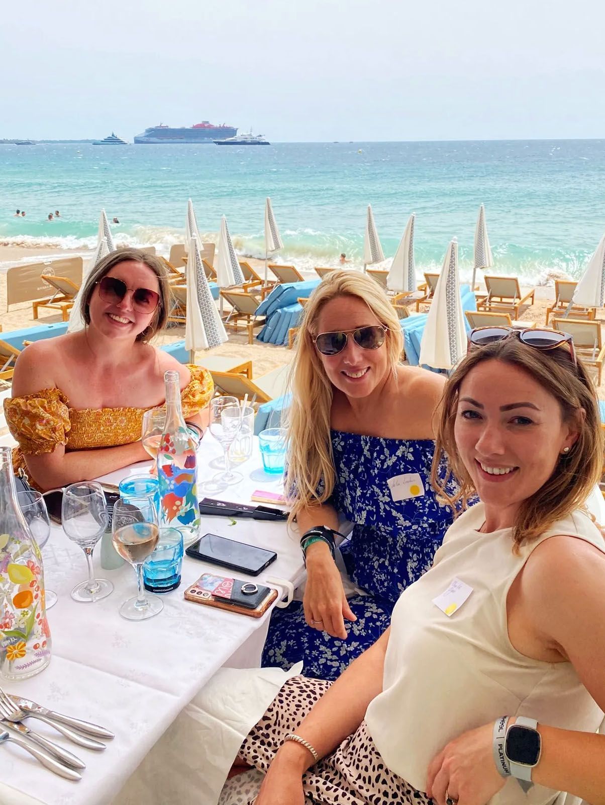 Enjoying the sun on the Croisette at Cannes Lions