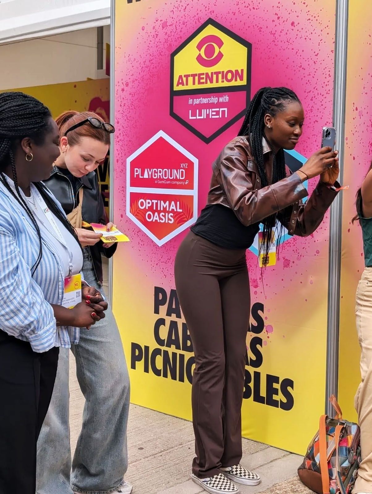 Faith hard at work at MADfest capturing content