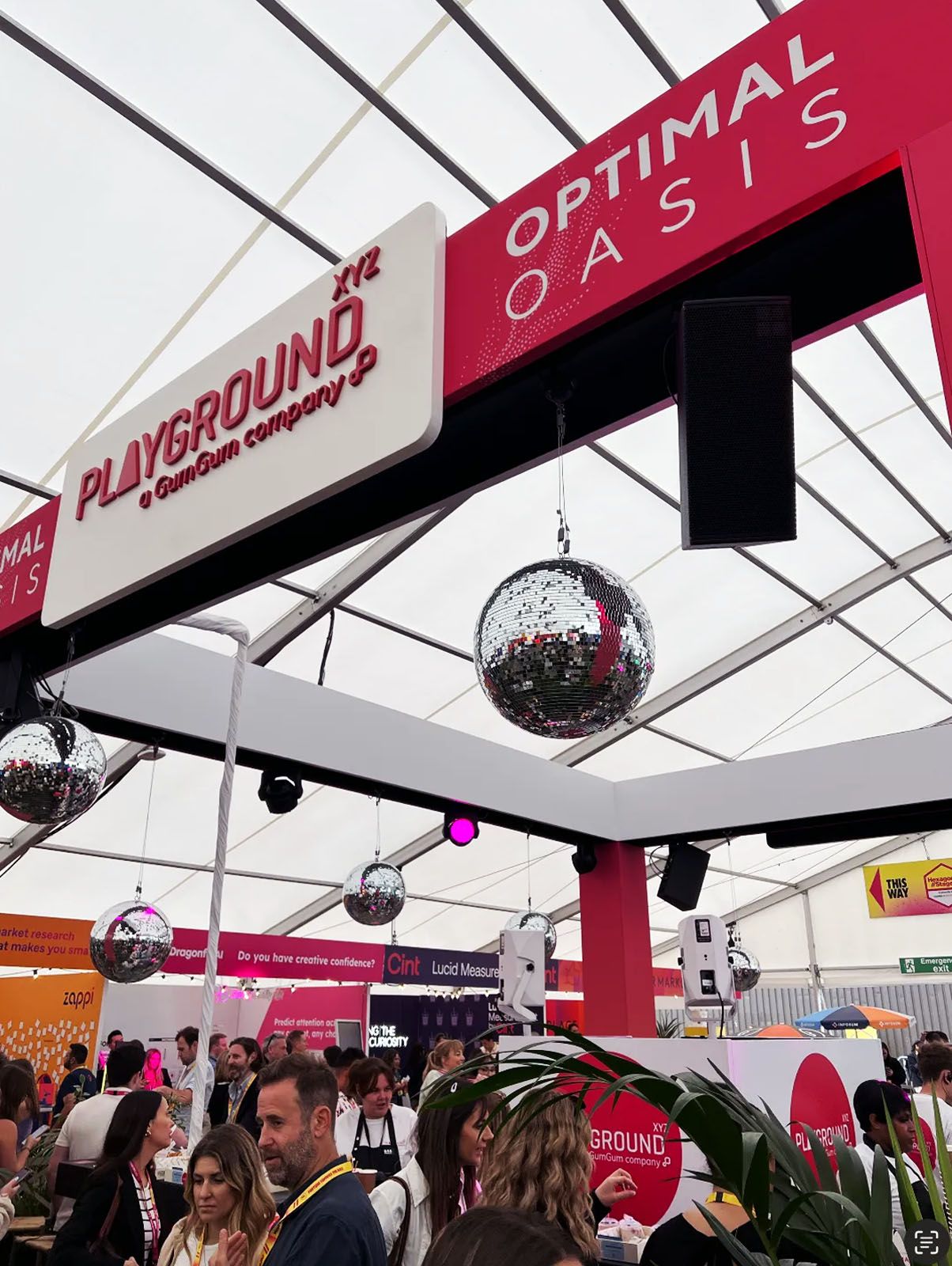 Playground xyz stall at an event