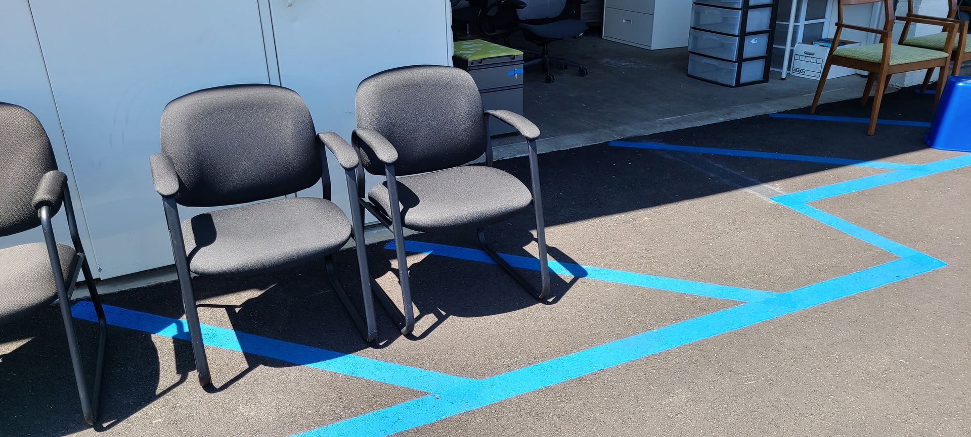 Pair Black Guest Chairs — Rancho Cordova, CA — Valley Office Furniture