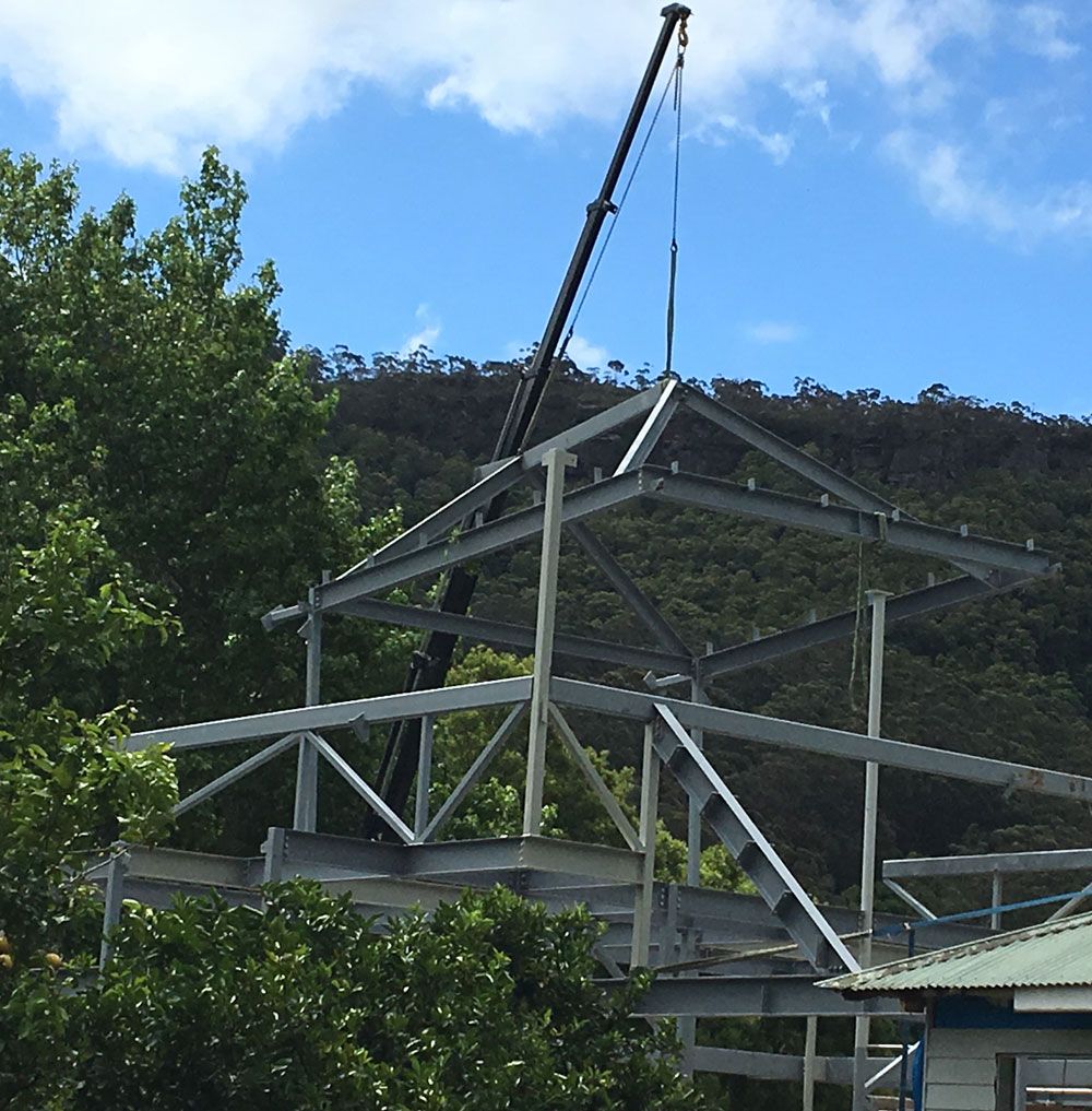 architectural steel house frame