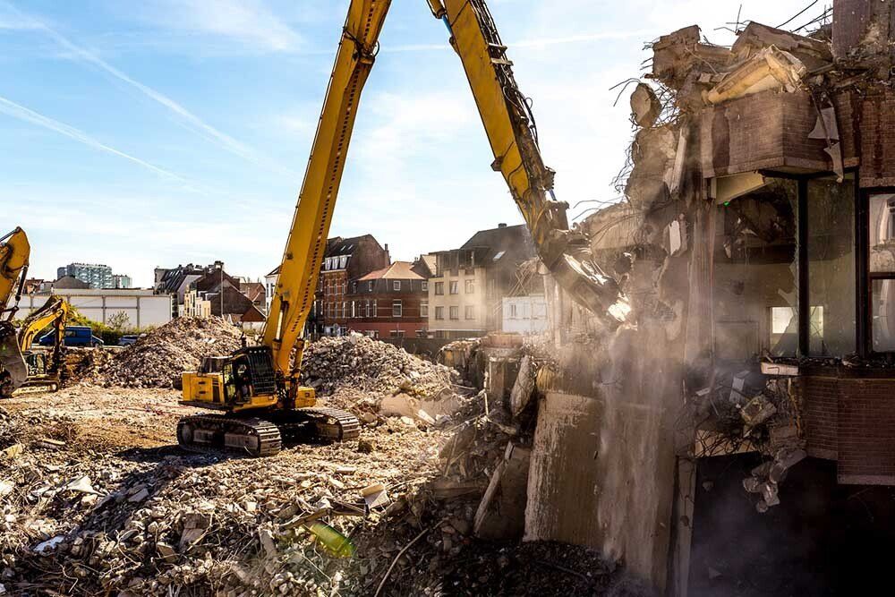 Demolishing A Building — Carlisle, PA — Elwood B. Shughart & Sons Excavating