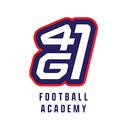 41 GA Football Academy logo in navy, white, and red on a white background