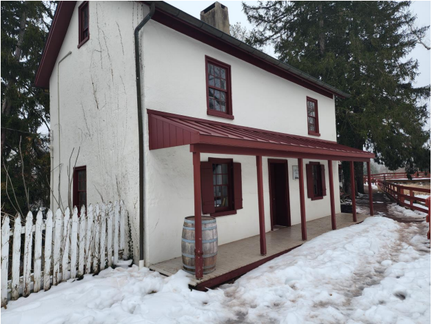 Locktender’s House at Lock 11, and the Delaware Canal