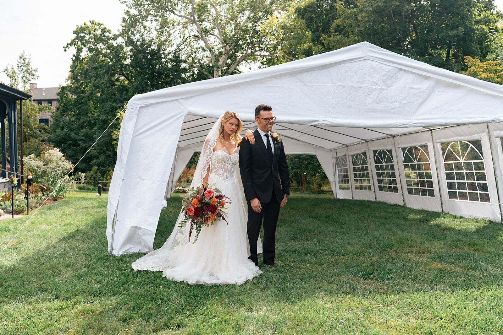 Image of the tent that's available for wedding ceremonies
