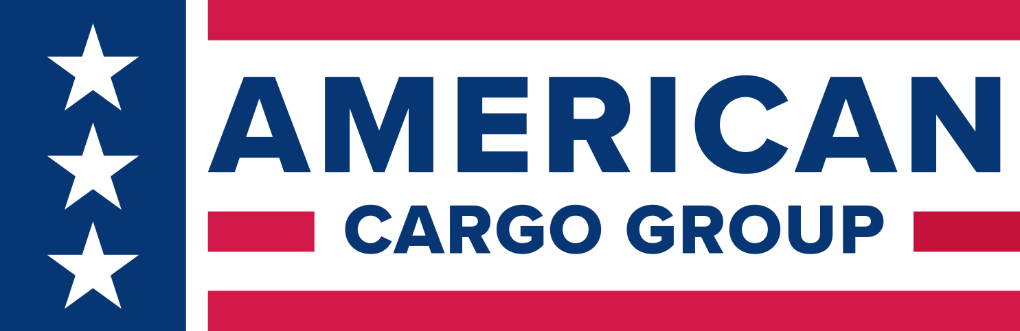 American Cargo Group logo in blue, white, and red with stars