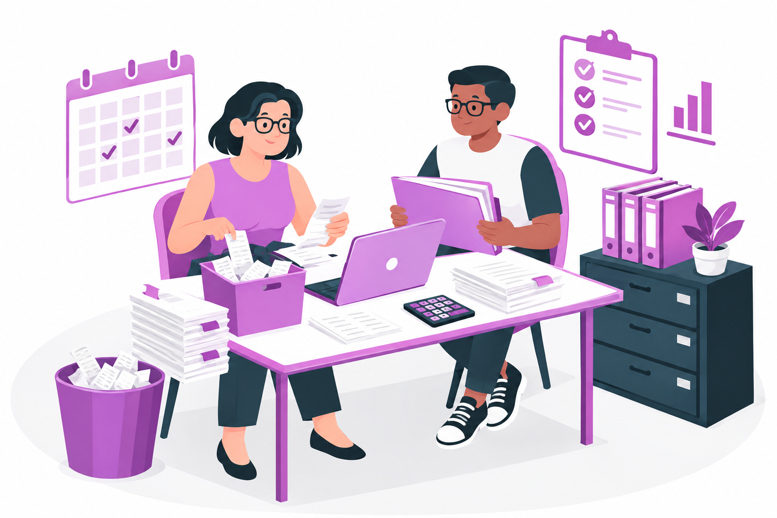 Cleanup & catch-up bookkeeping