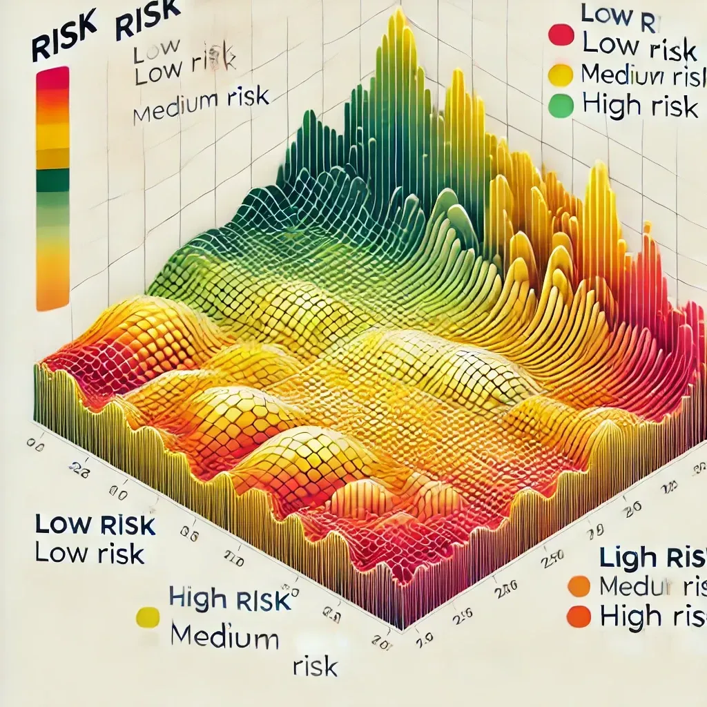 AI-generated risk heat map