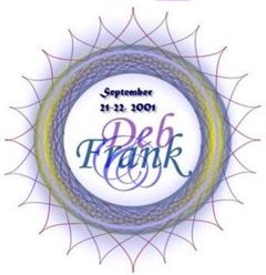 Deborah and Frank wedding logo
