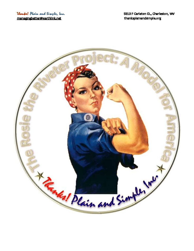 The rosie the riveter project is a model for america
