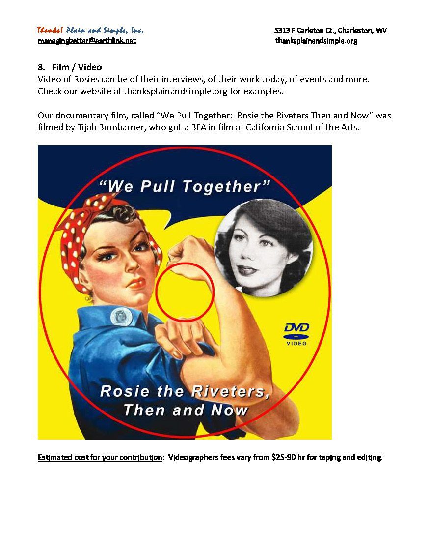 A poster of rosie the riveter is on a dvd.