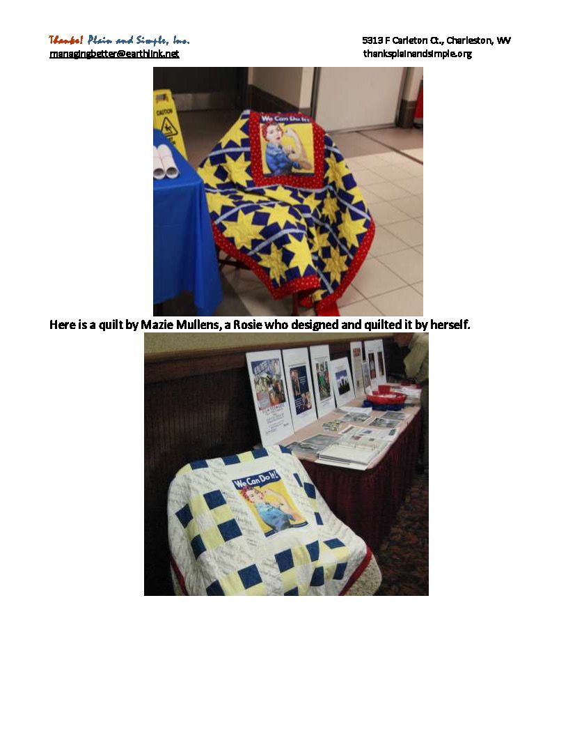A picture of a quilt on a chair and a picture of a quilt on a table