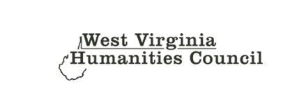 The west virginia humanities council logo is black and white.