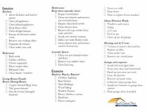 preparing your home for sale staging
