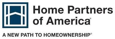 The home partners of america logo is a new path to homeownership.