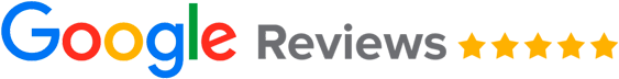 El logotipo de Google Reviews muestra la palabra