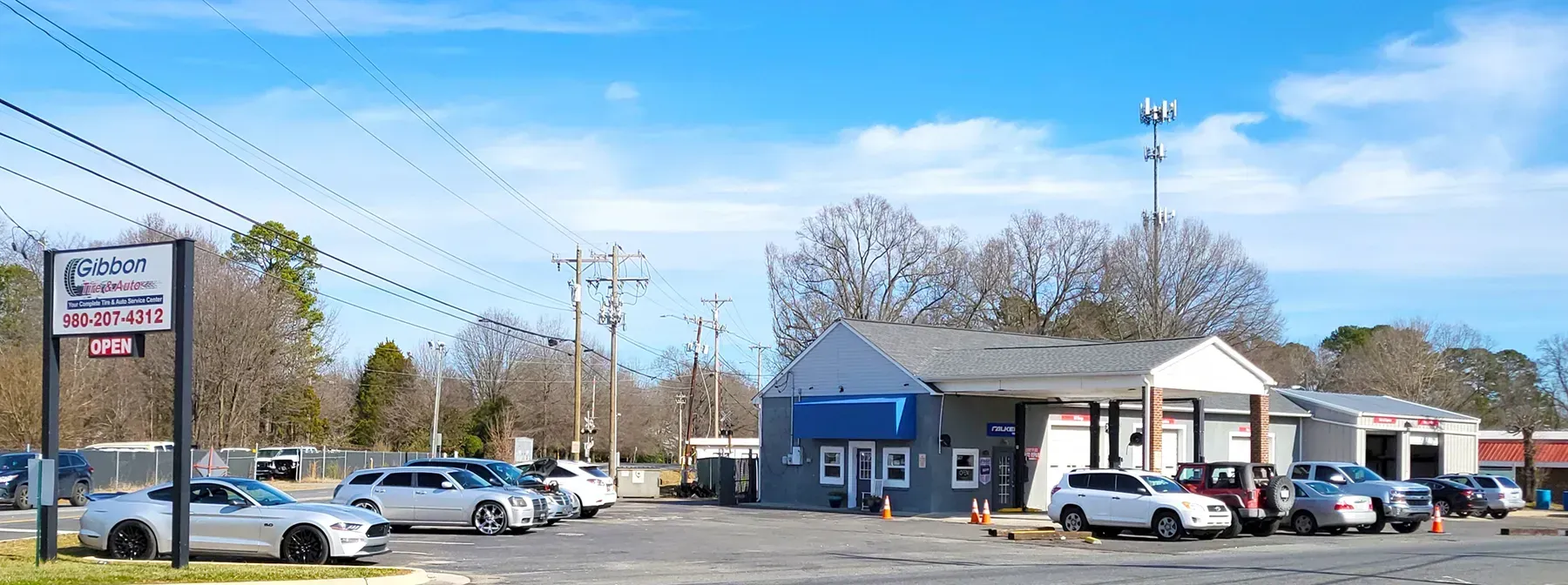 Gibbon Tire & Auto - our building outside