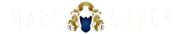 Blue and gold ornamental crest centered on a white background
