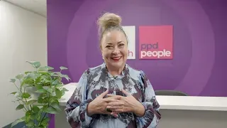 Woman in front of 