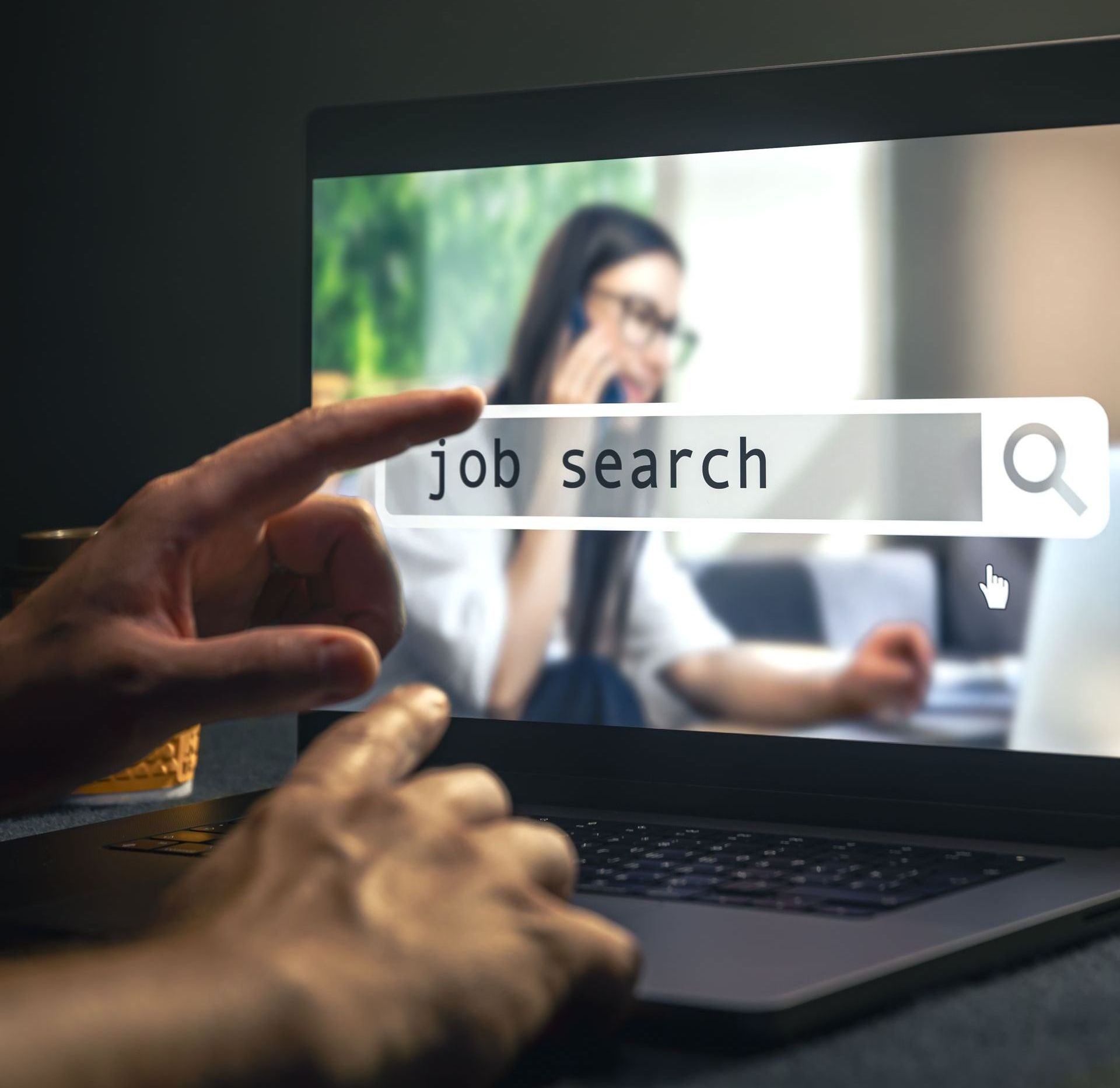 Person searching for 