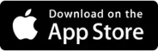 Black “Download on the App Store” badge with white Apple logo and text