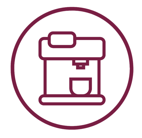 Professional coffee equipment icon