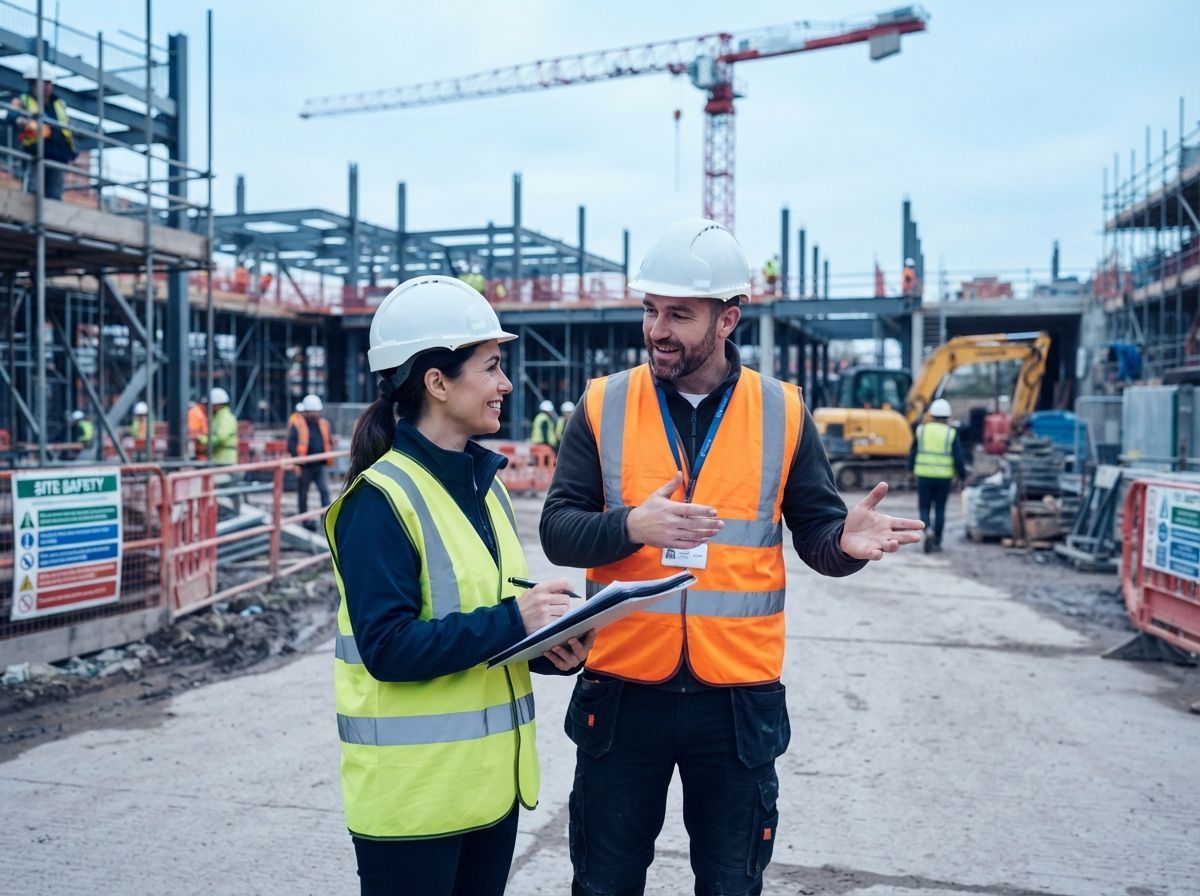 A site visit with a client