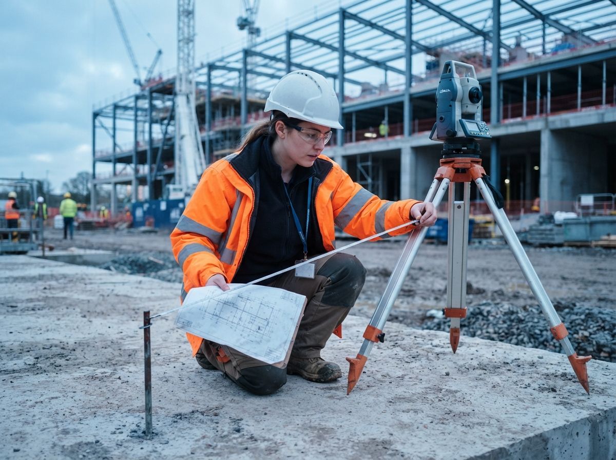 Site engineer at work
